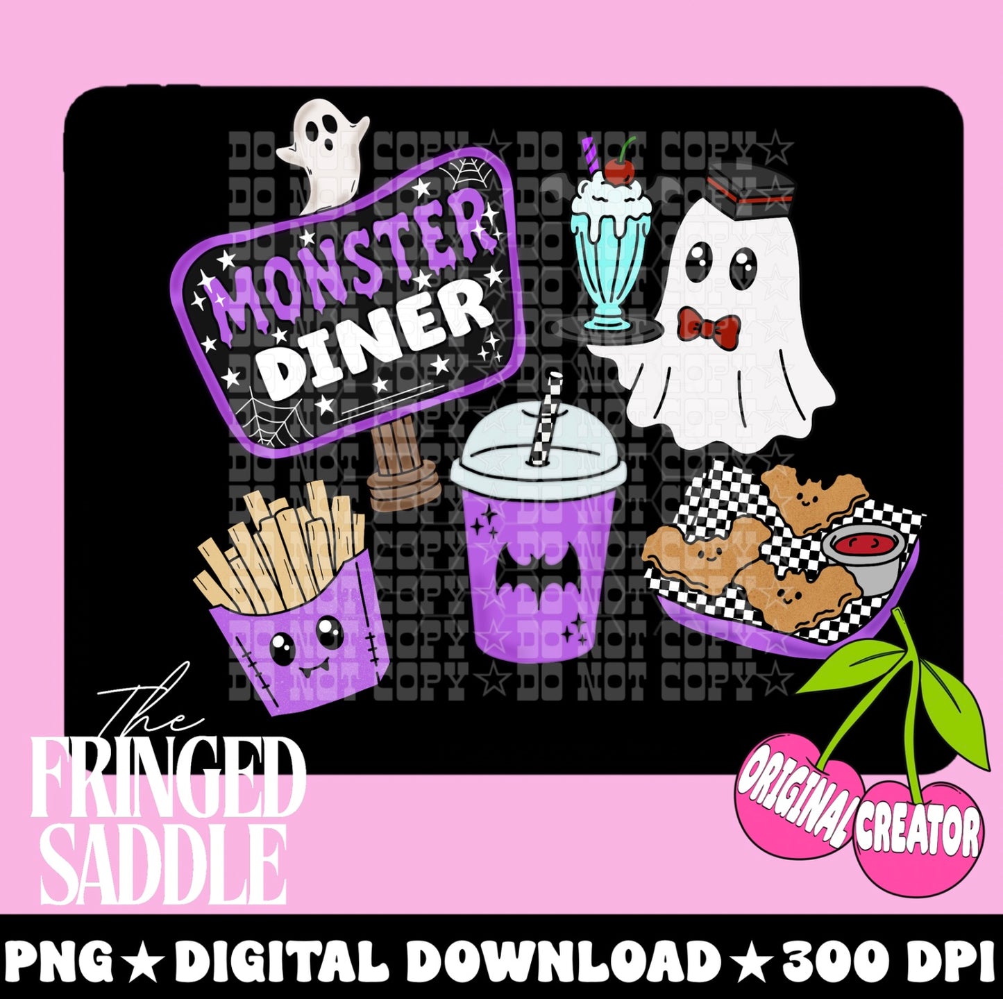 Monster diner clipart