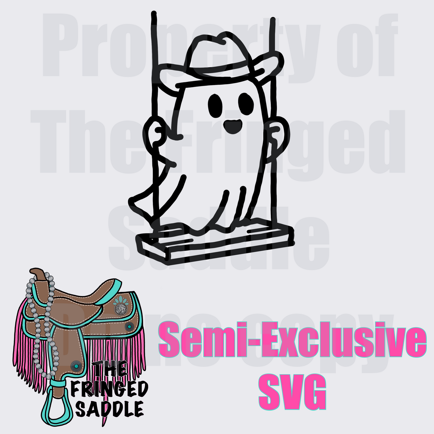 Cowboy ghost on swing