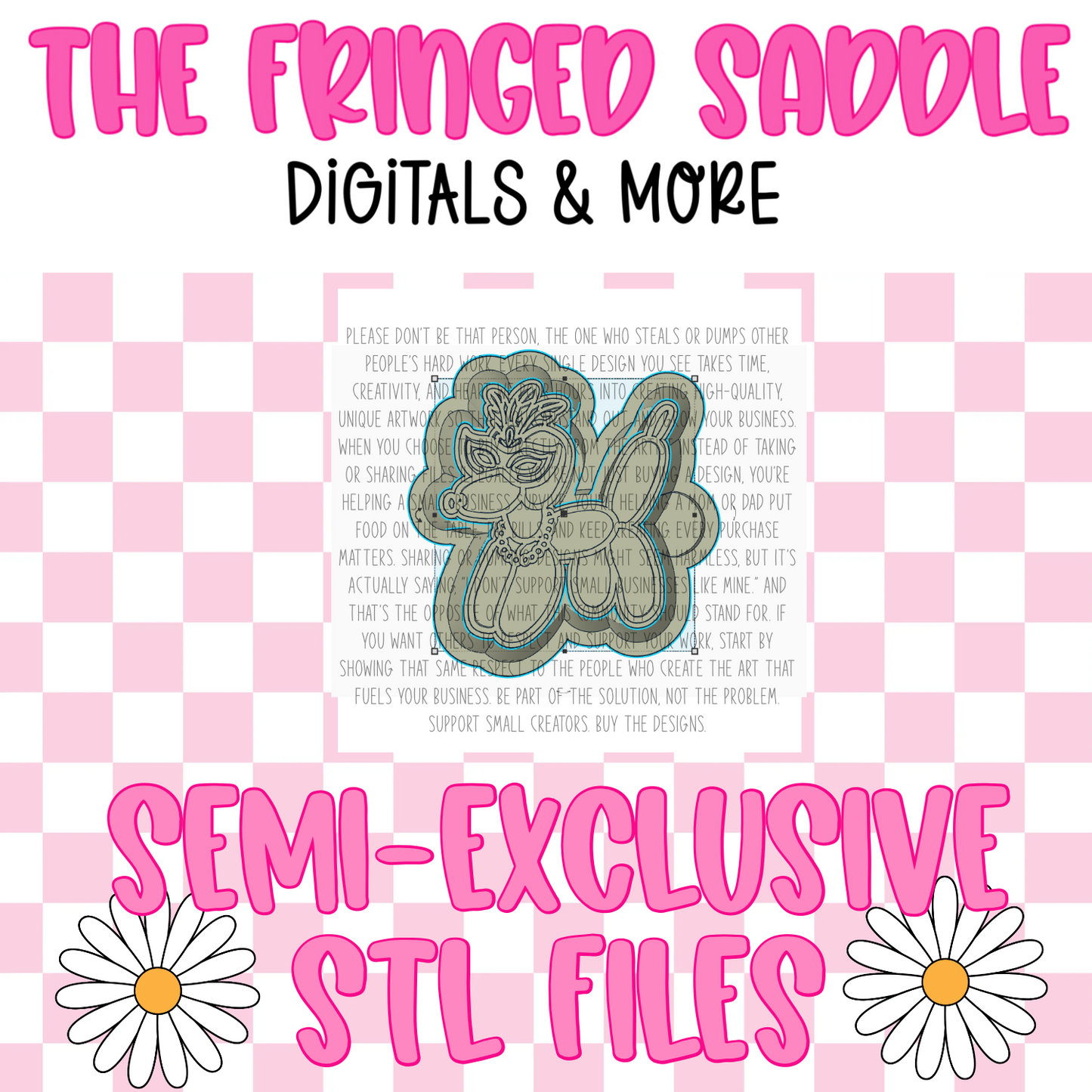 Mardi Gras balloon dog