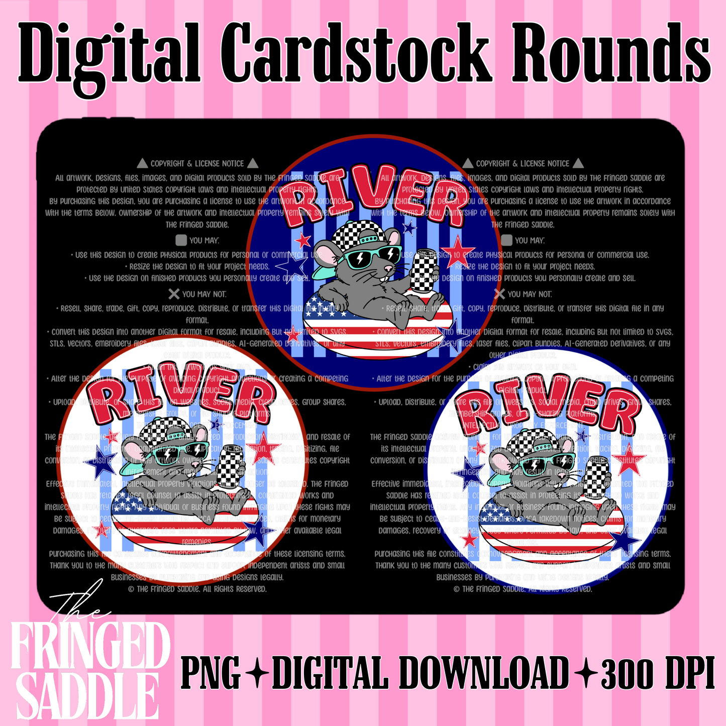 River rat cards to rounds bundle digital download