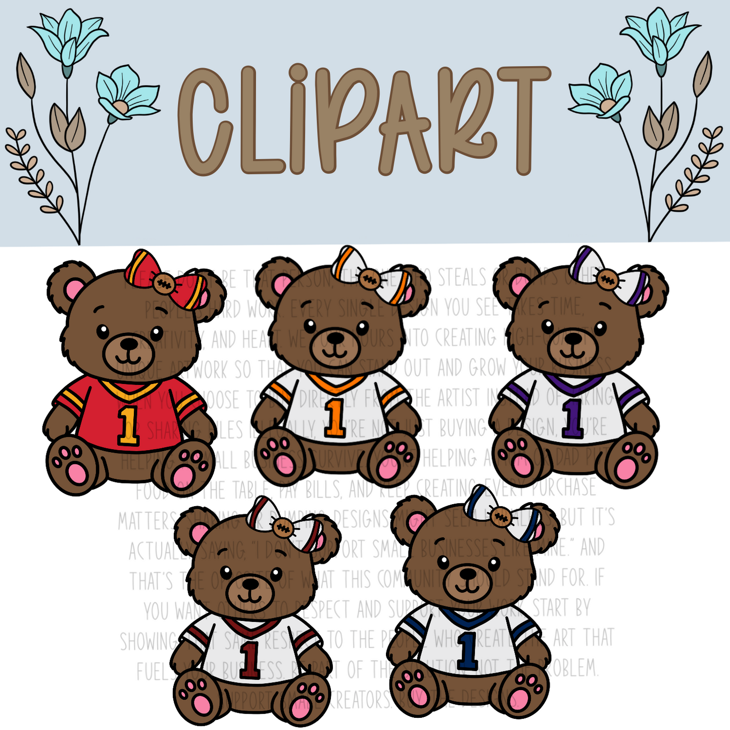 Sports Teddy clipart