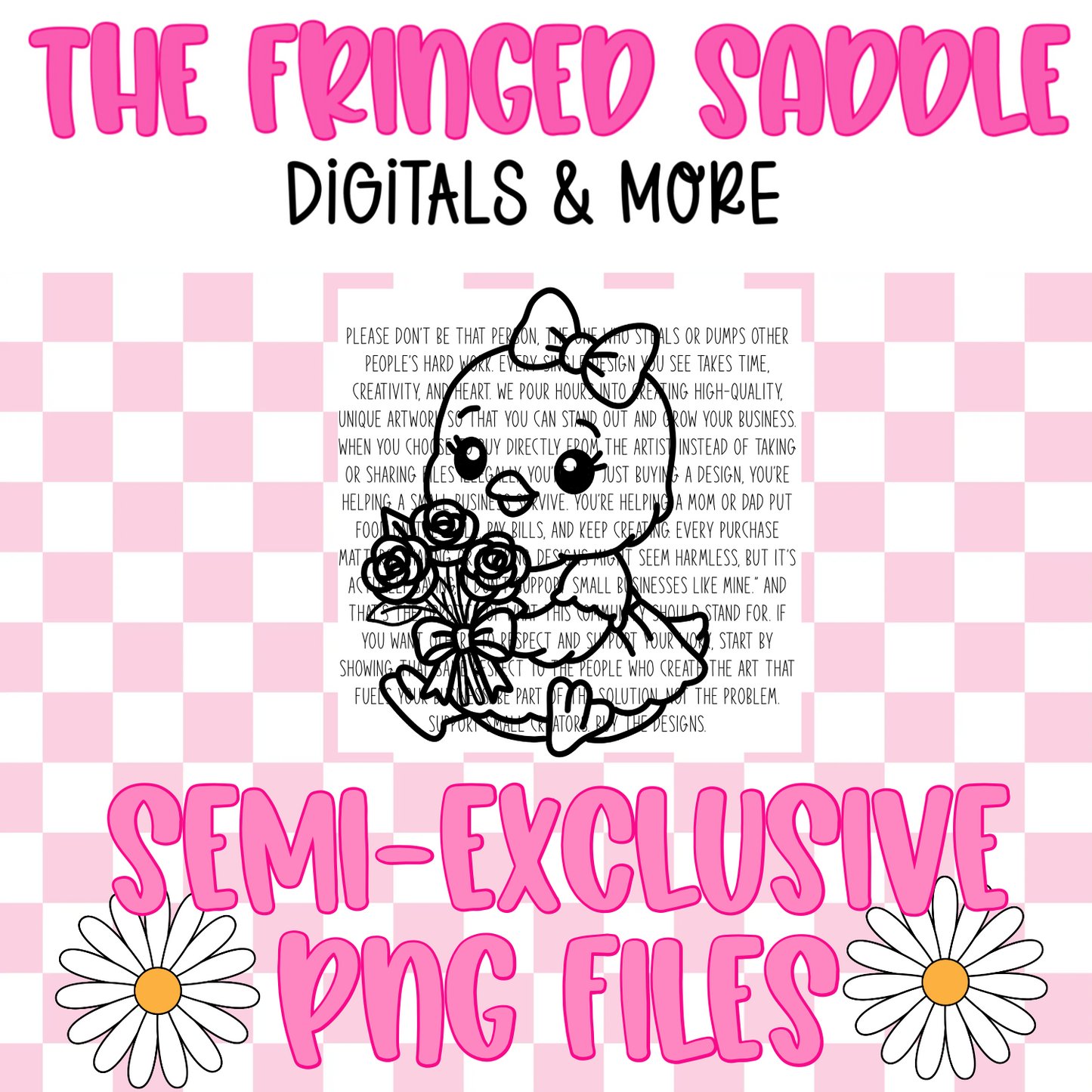 Baby chick w roses