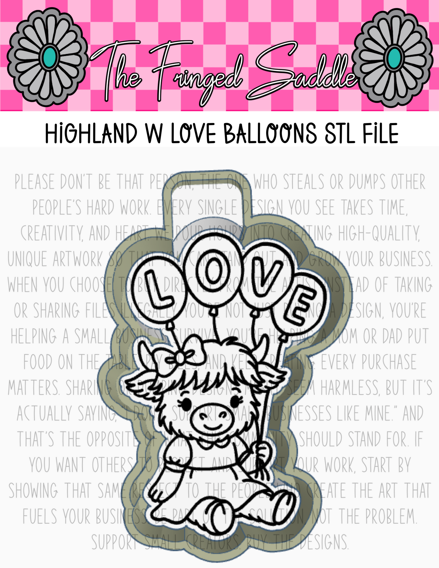 Highland w love balloons STL