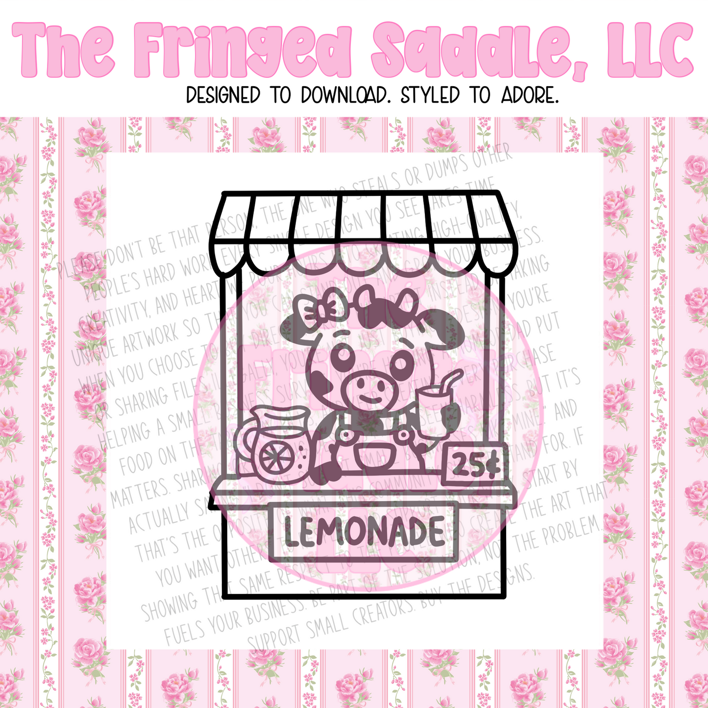 Dairy cow lemonade stand