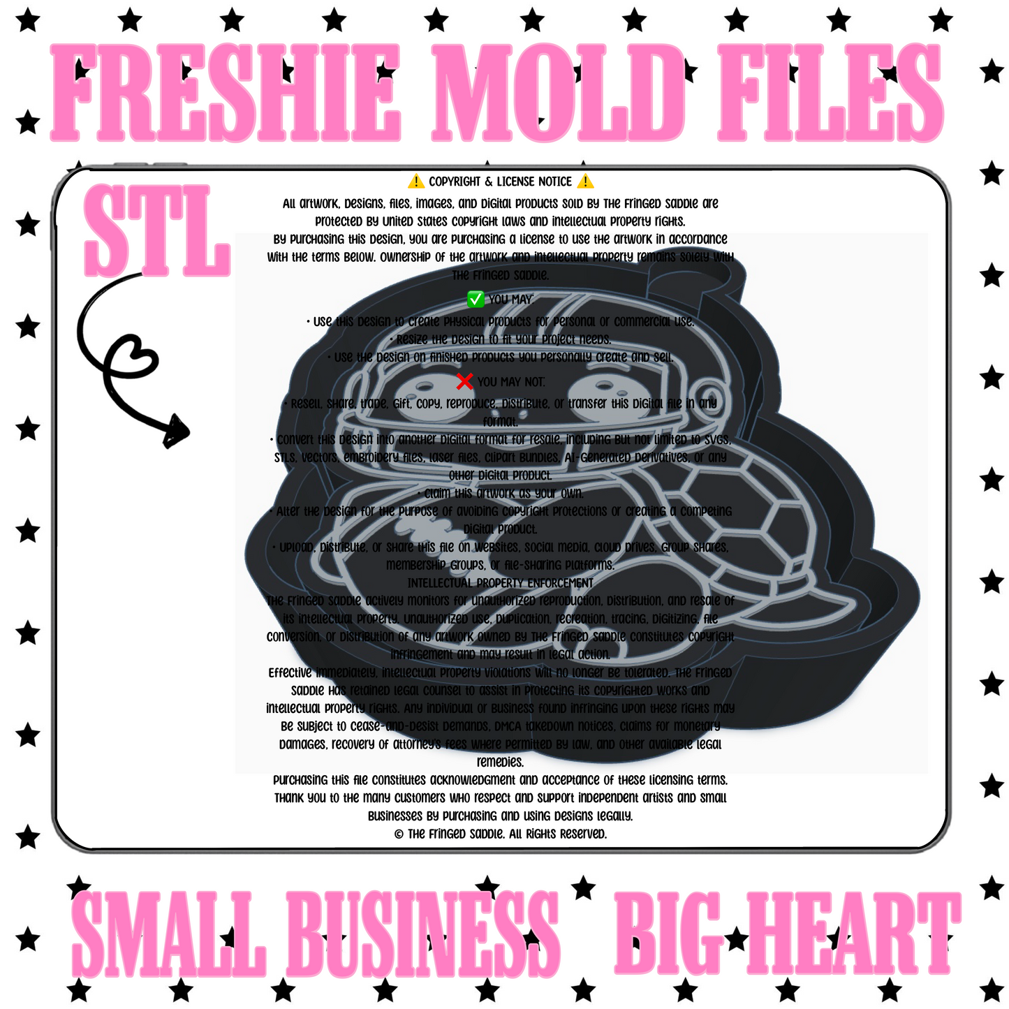 Football turtle STL
