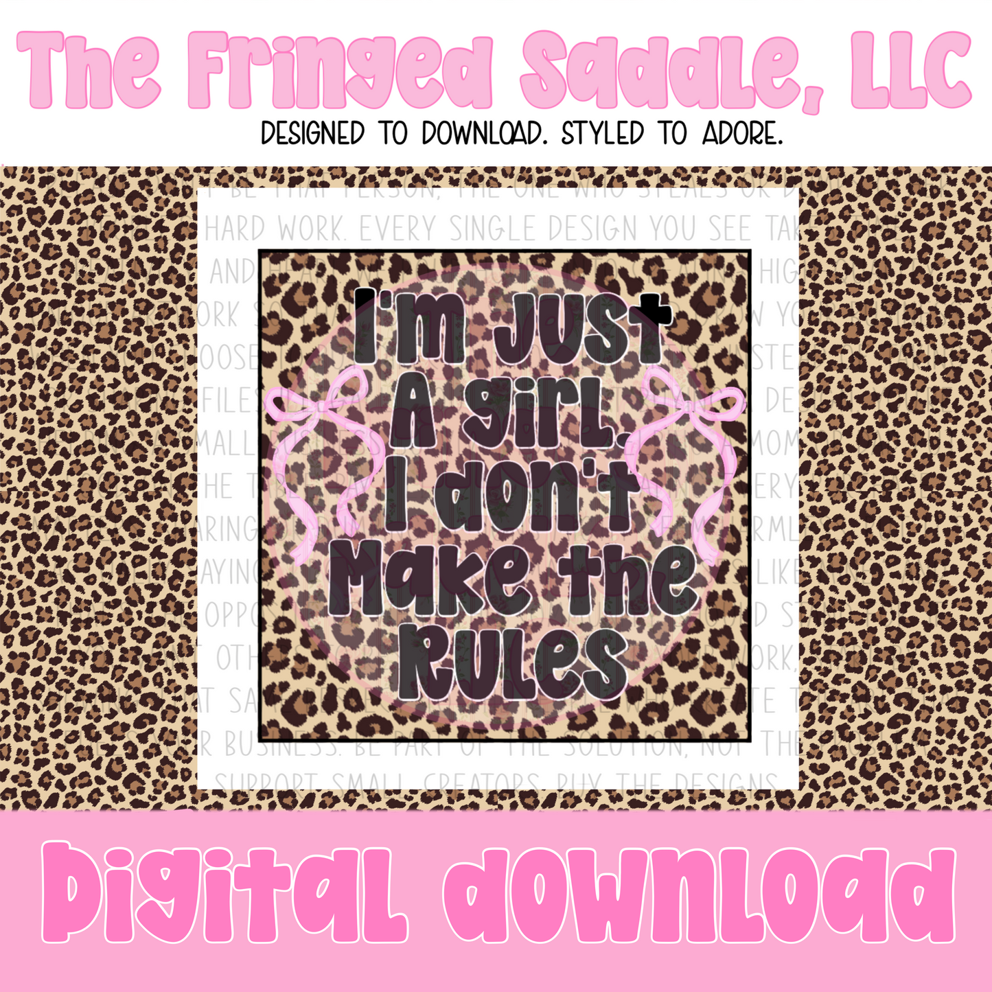 I’m just a girl cardstock