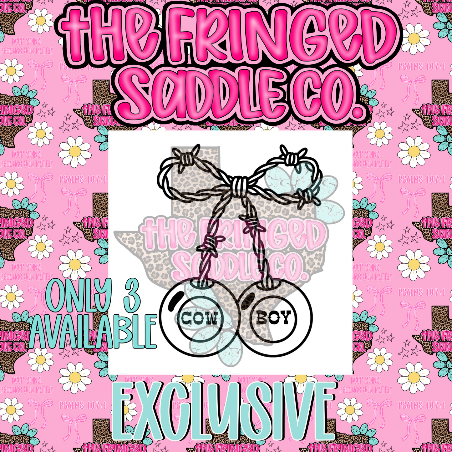 TFS EXCLUSIVE Cowboy cherry bar wire bow png