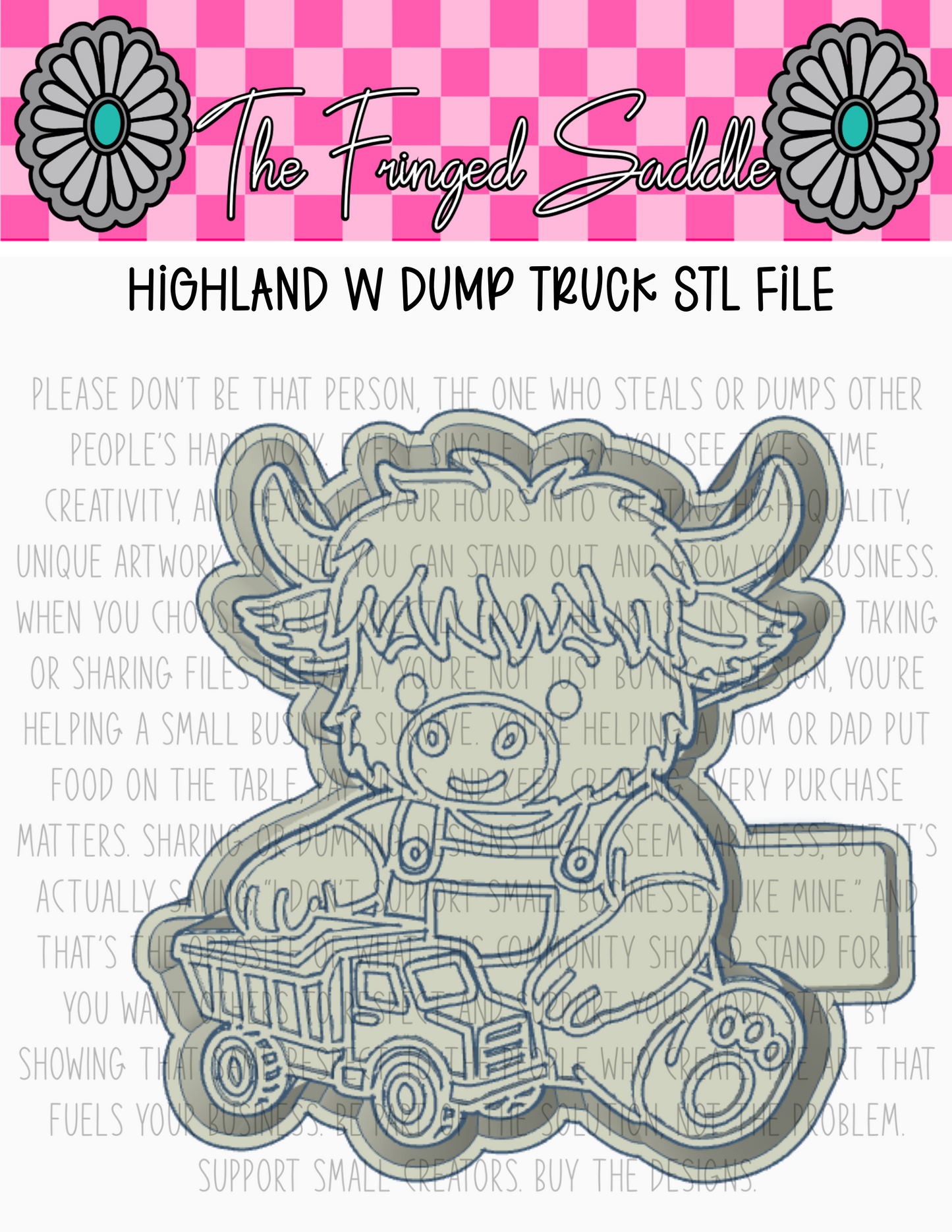 Highland w dump truck STL