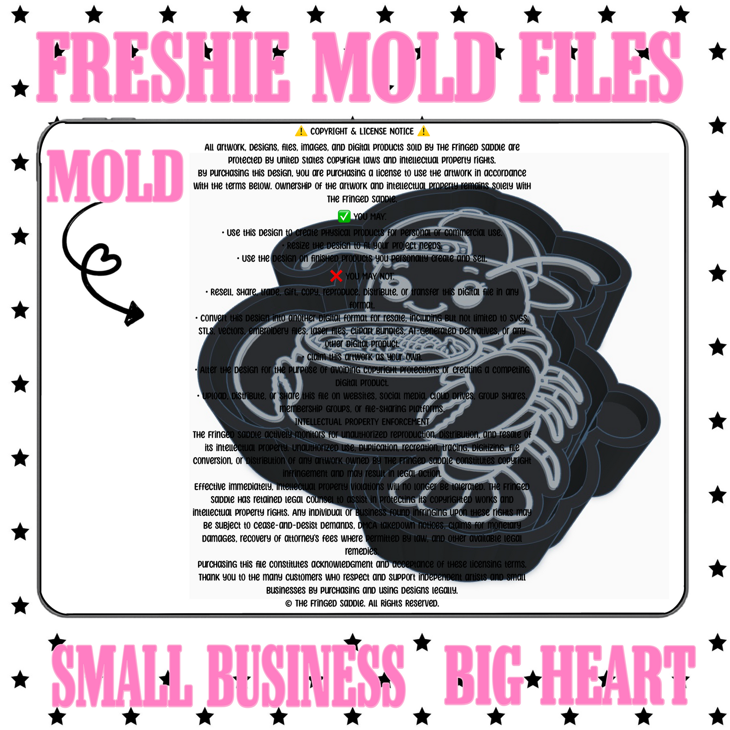 Cool dude crawfish mold