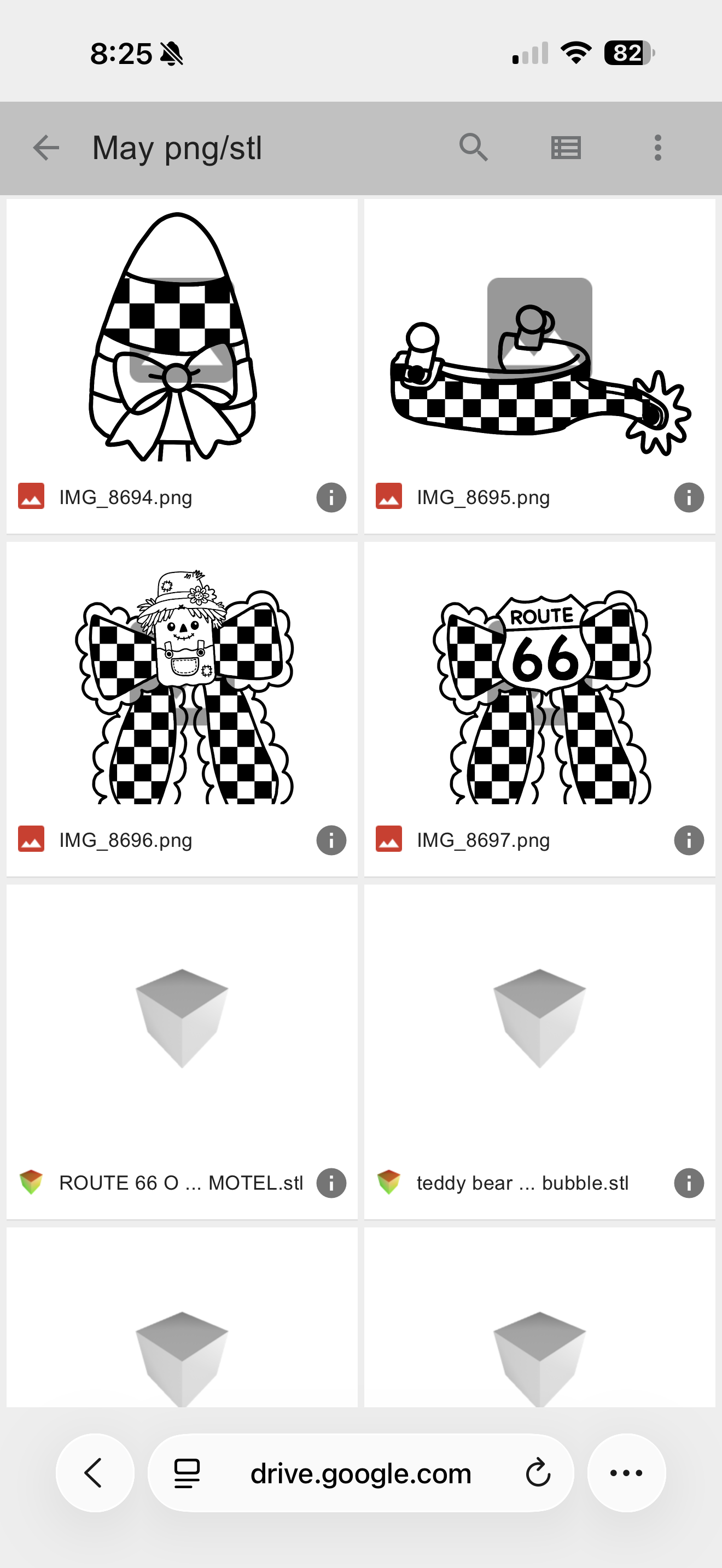 May PNG/STL Google Drive folder access