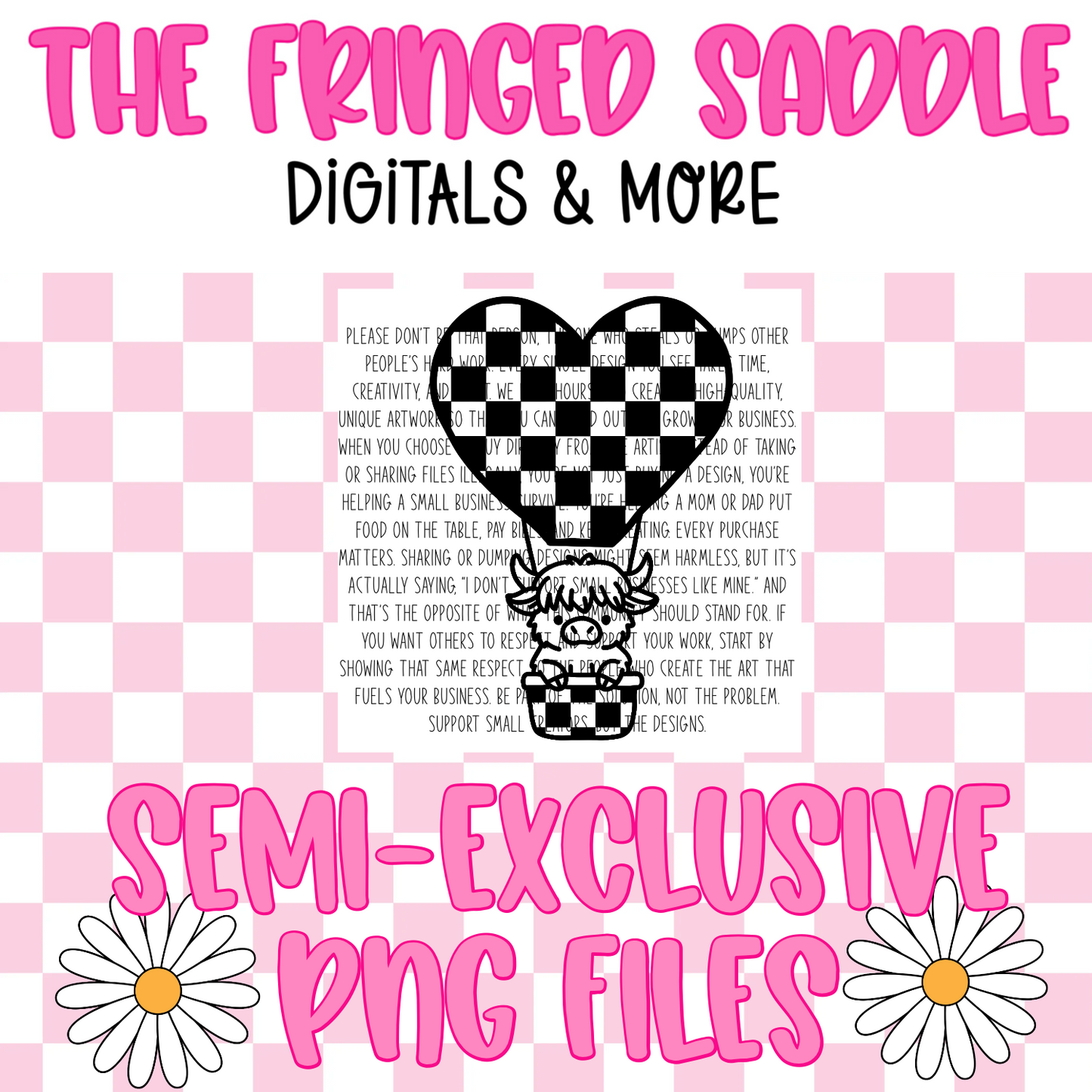 Checkered hot air balloon highland