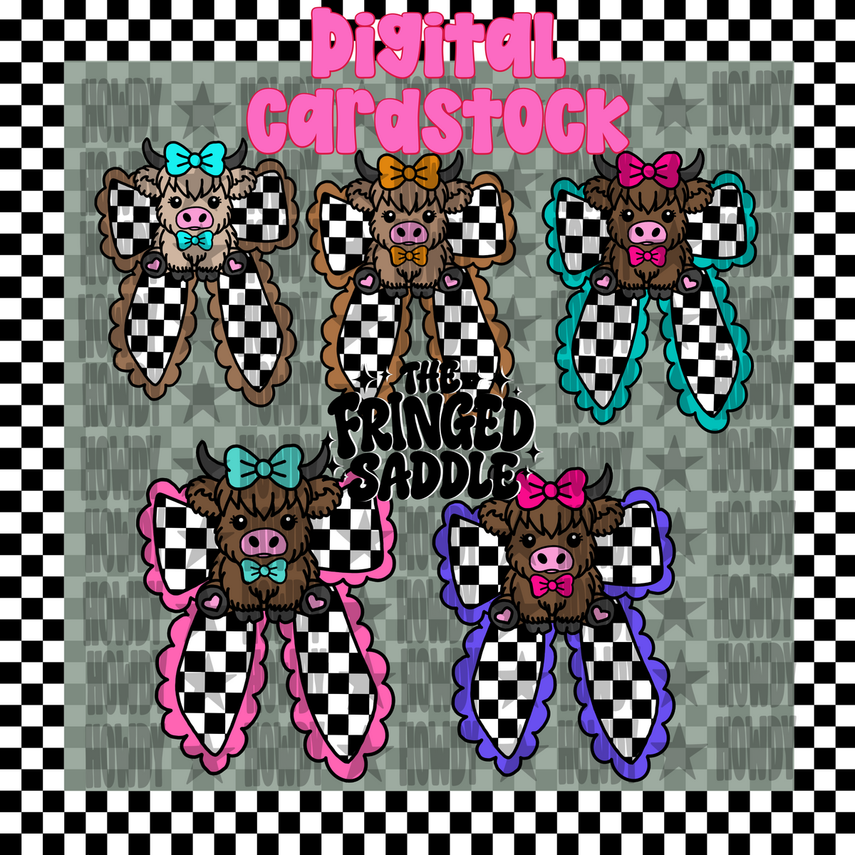 Cow bow clipart