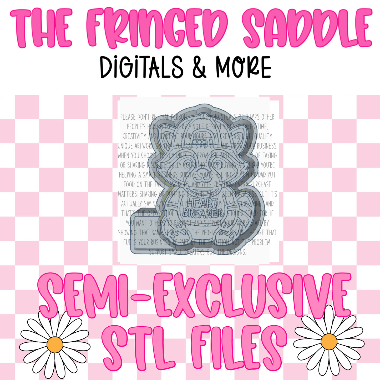 Heart breaker raccoon STL