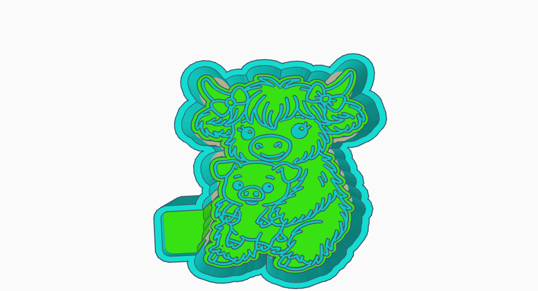 highland w pig plushie