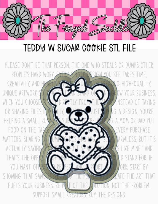 Teddy w sugar cookie STL
