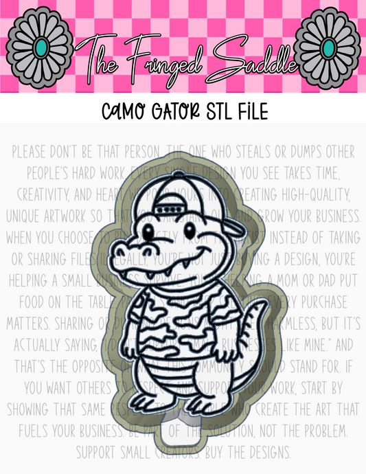Camo gator STL