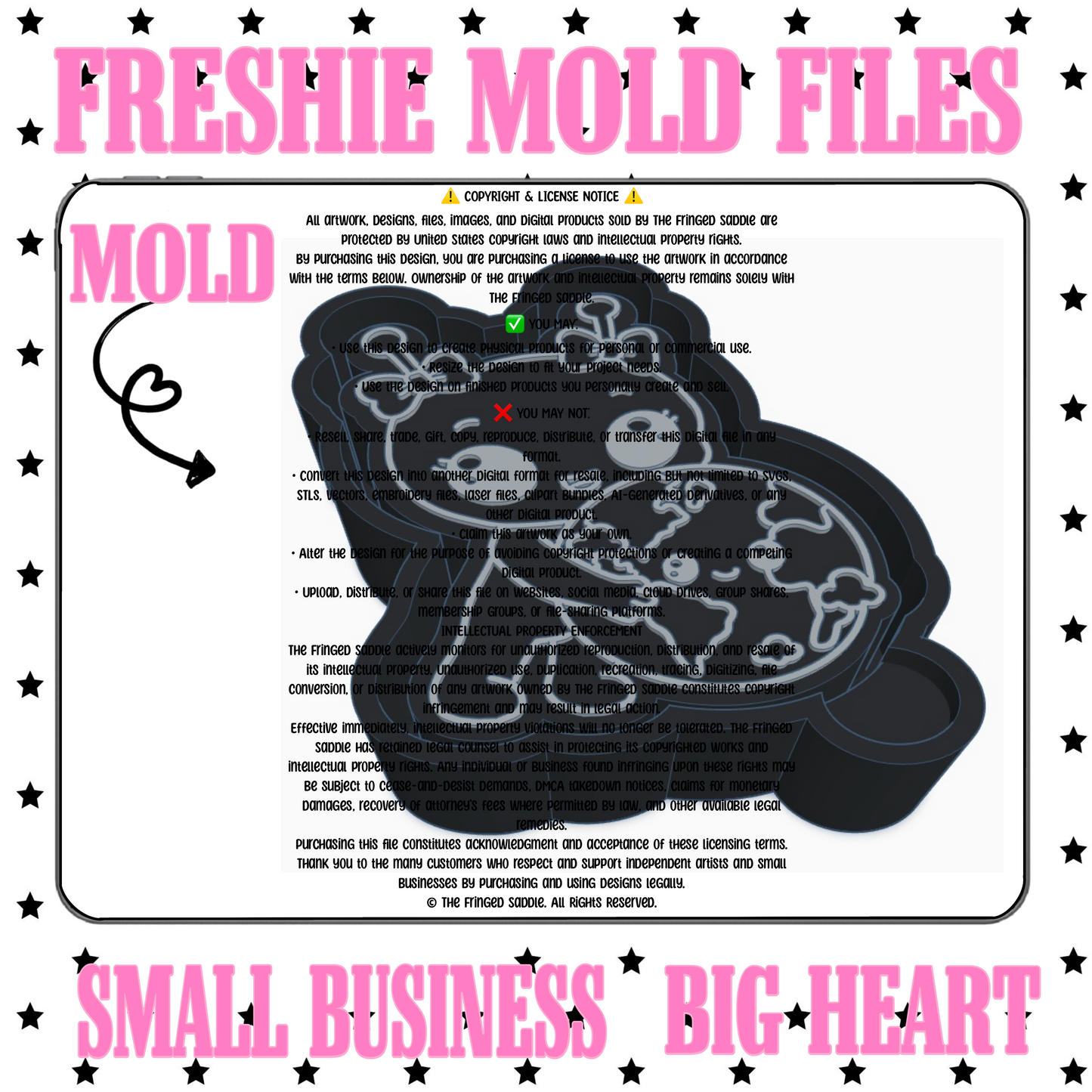 Alien hugging Earth mold