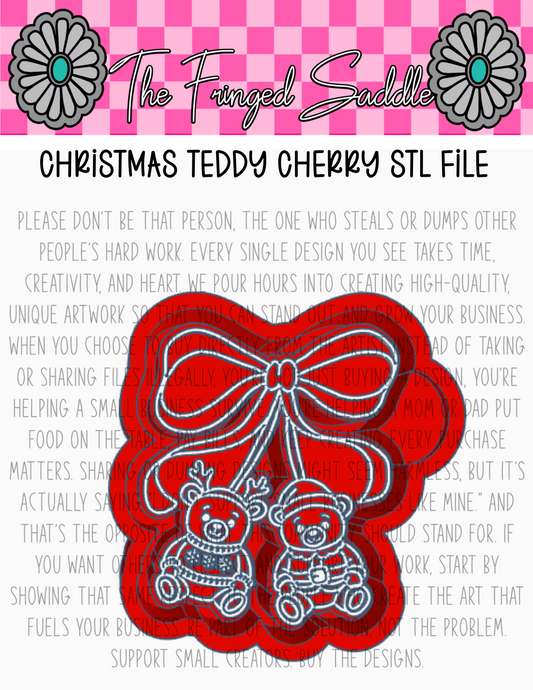Christmas Teddy cherry STL