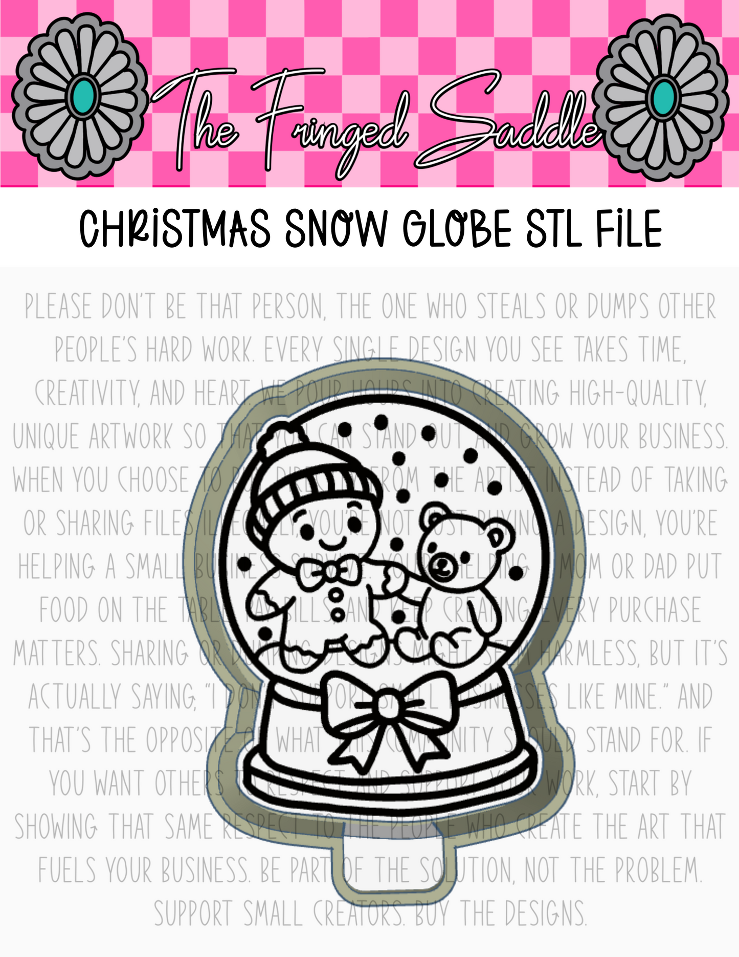 Christmas snow globe file