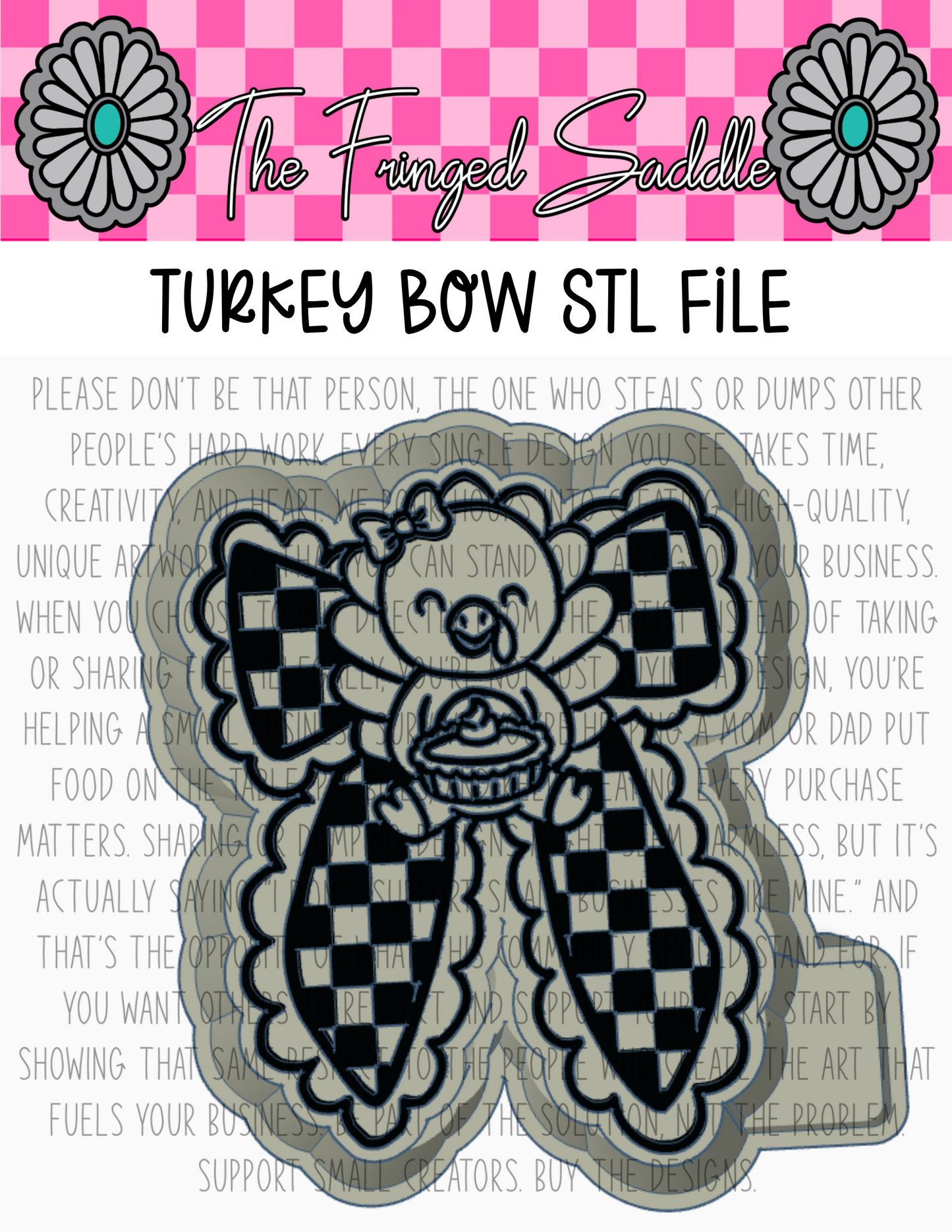 Turkey bow STL