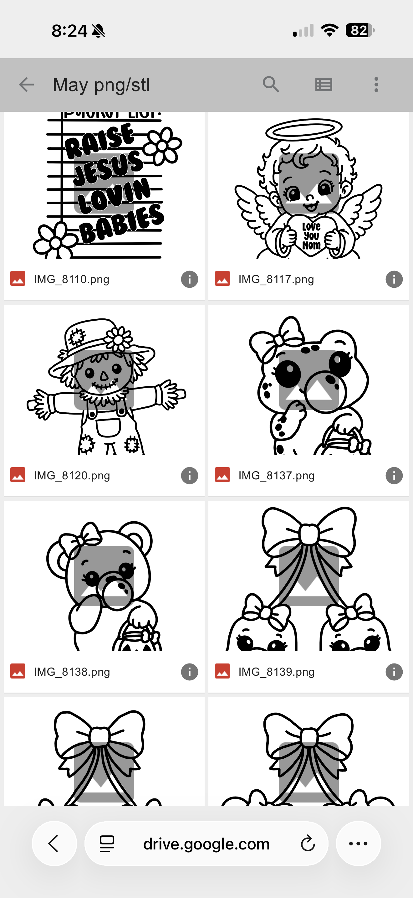 May PNG/STL Google Drive folder access