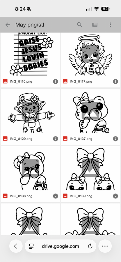 May PNG/STL Google Drive folder access