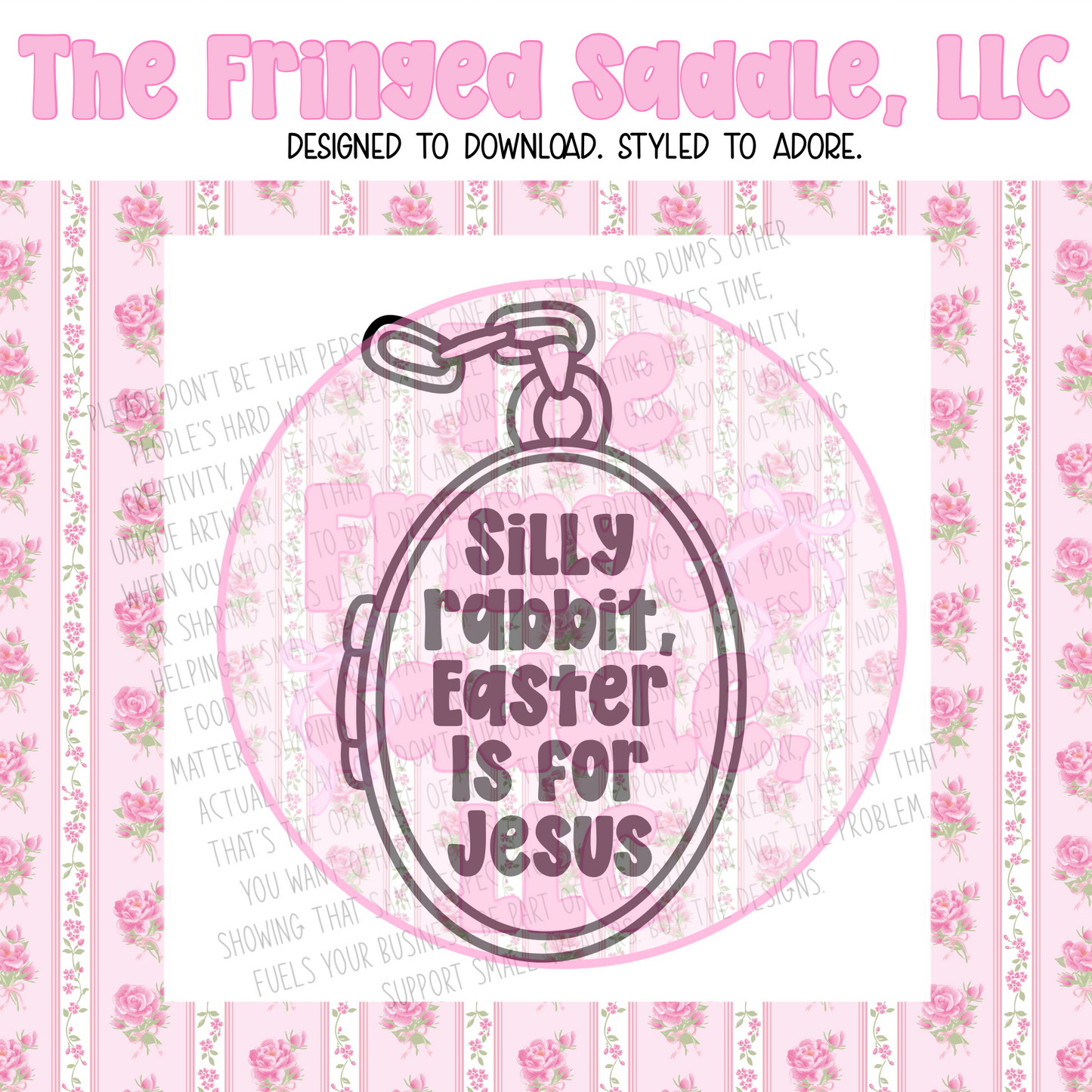 Silly rabbit Easter is for Jesus locket