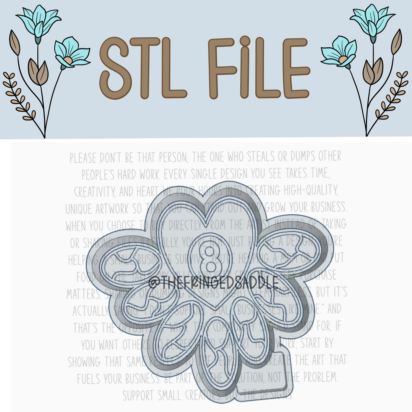 8 ball turquoise cluster STL file