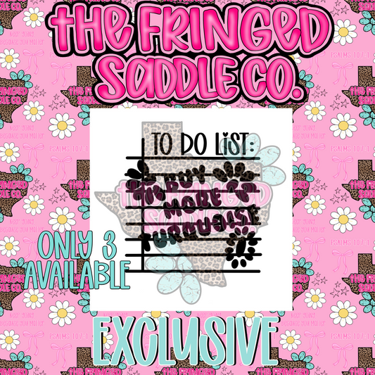 TFS EXCLUSIVE buy more turquoise to do list PNG