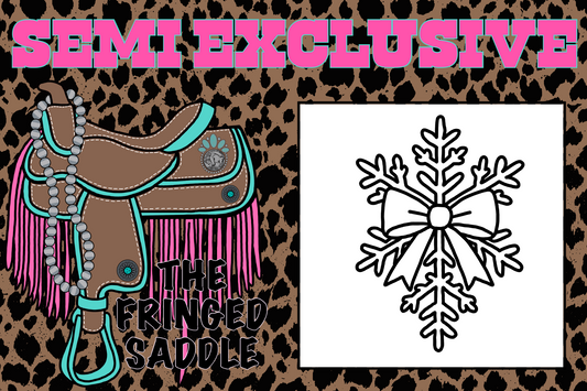 Snowflake w bow