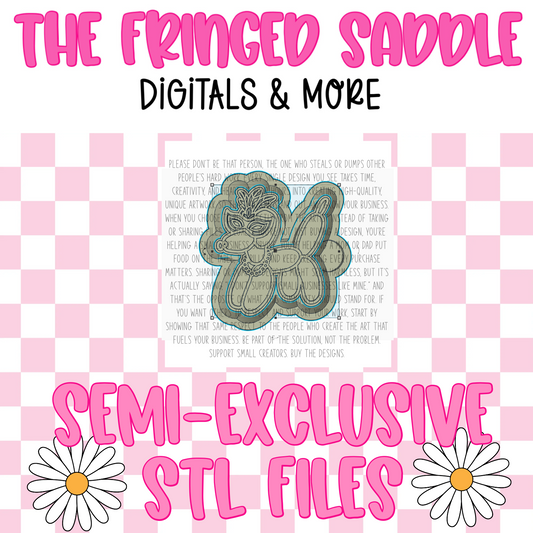 Mardi Gras balloon dog