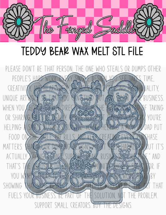 Teddy bear wax melt file