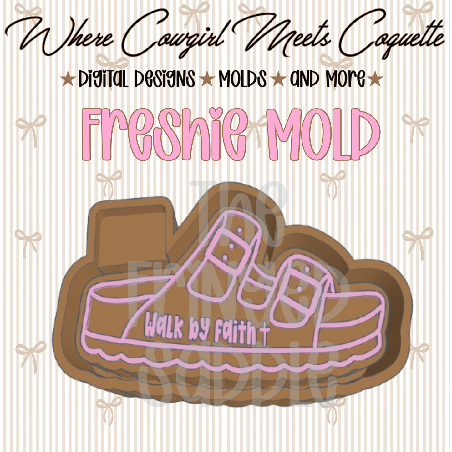 Walk in faith sandal mold