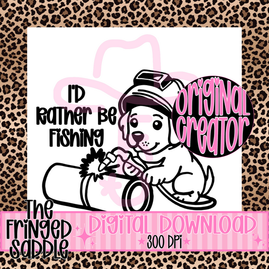 I’d rather be fishing welder pup