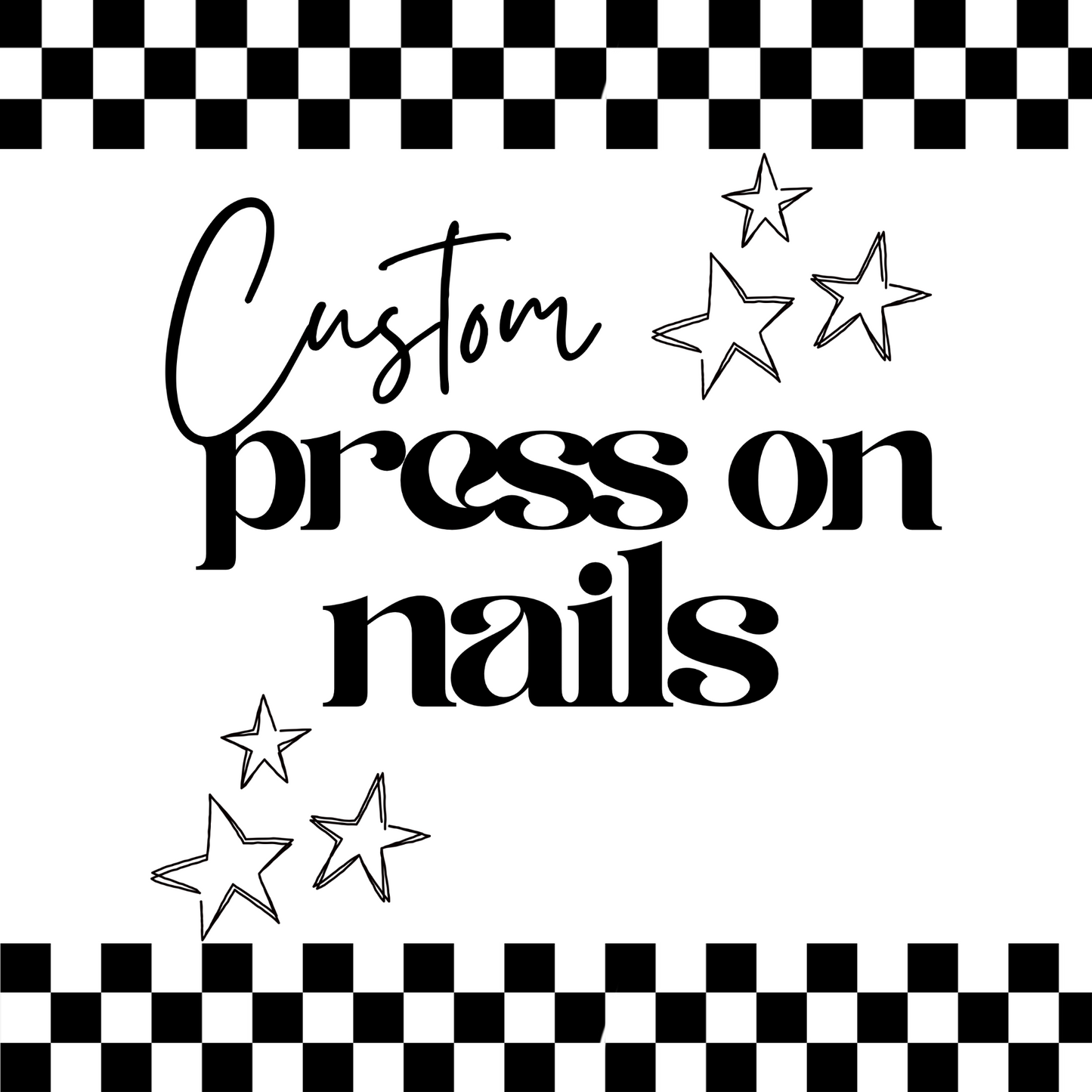 Custom press on nail sets