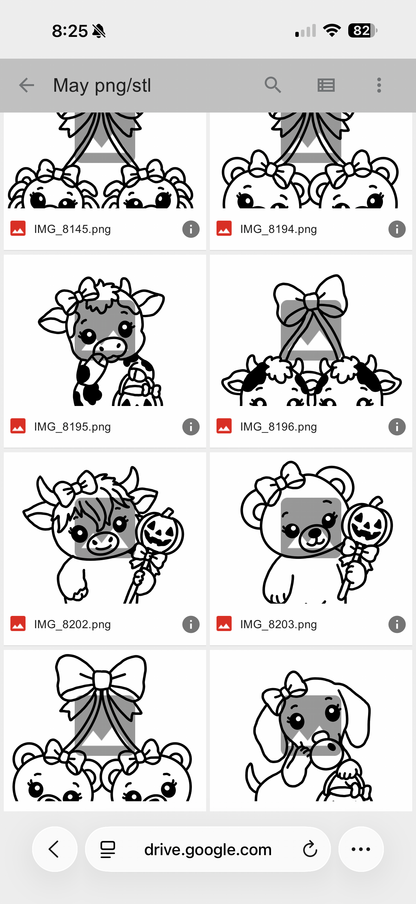 May PNG/STL Google Drive folder access