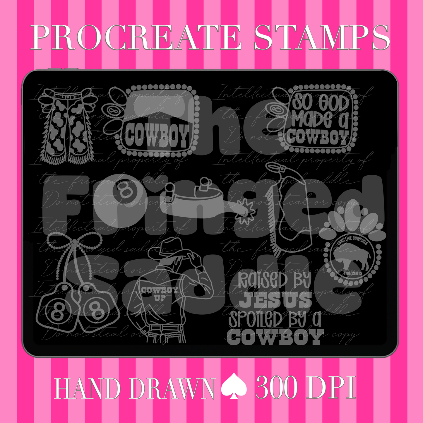 Cowboy Casanova procreate stamps