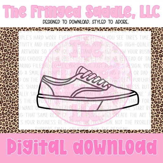 Plain vans shoe