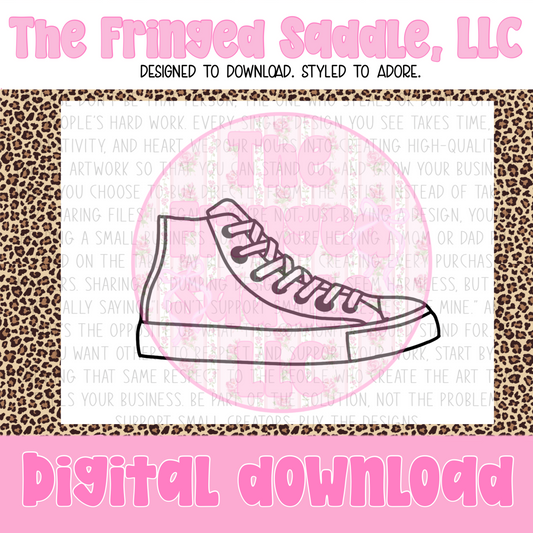 Plain converse shoe