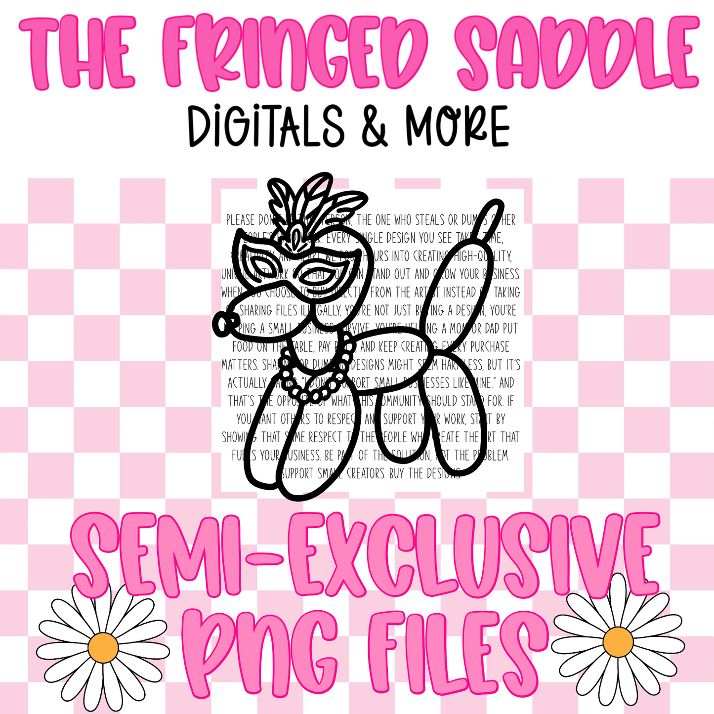 Mardi Gras balloon dog