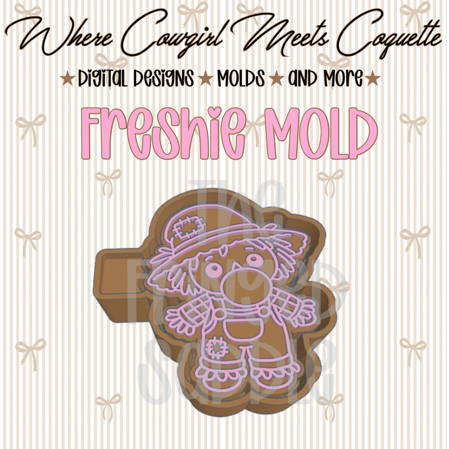 Scarecrow blowing bubble mold