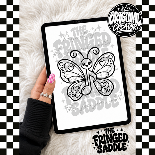 Music note butterfly