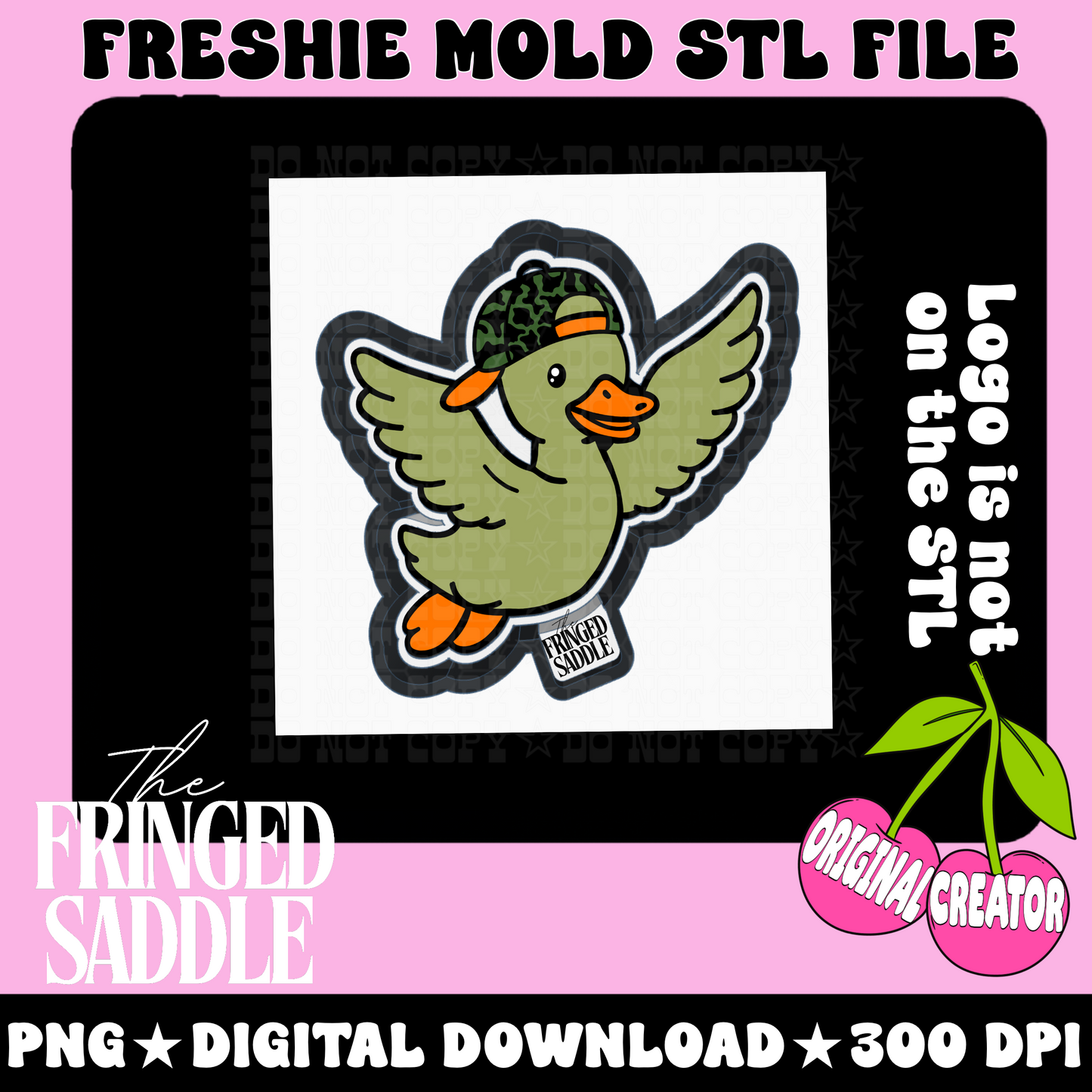 Duck in camo ballcap STL