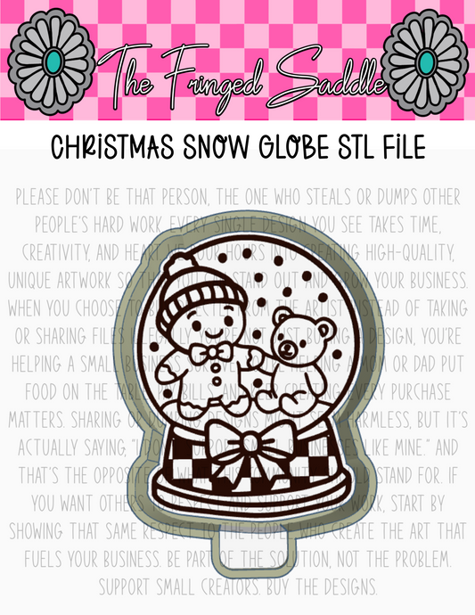 Christmas snow globe checkered file