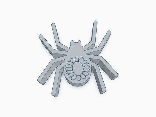 Turquoise spider bead charm