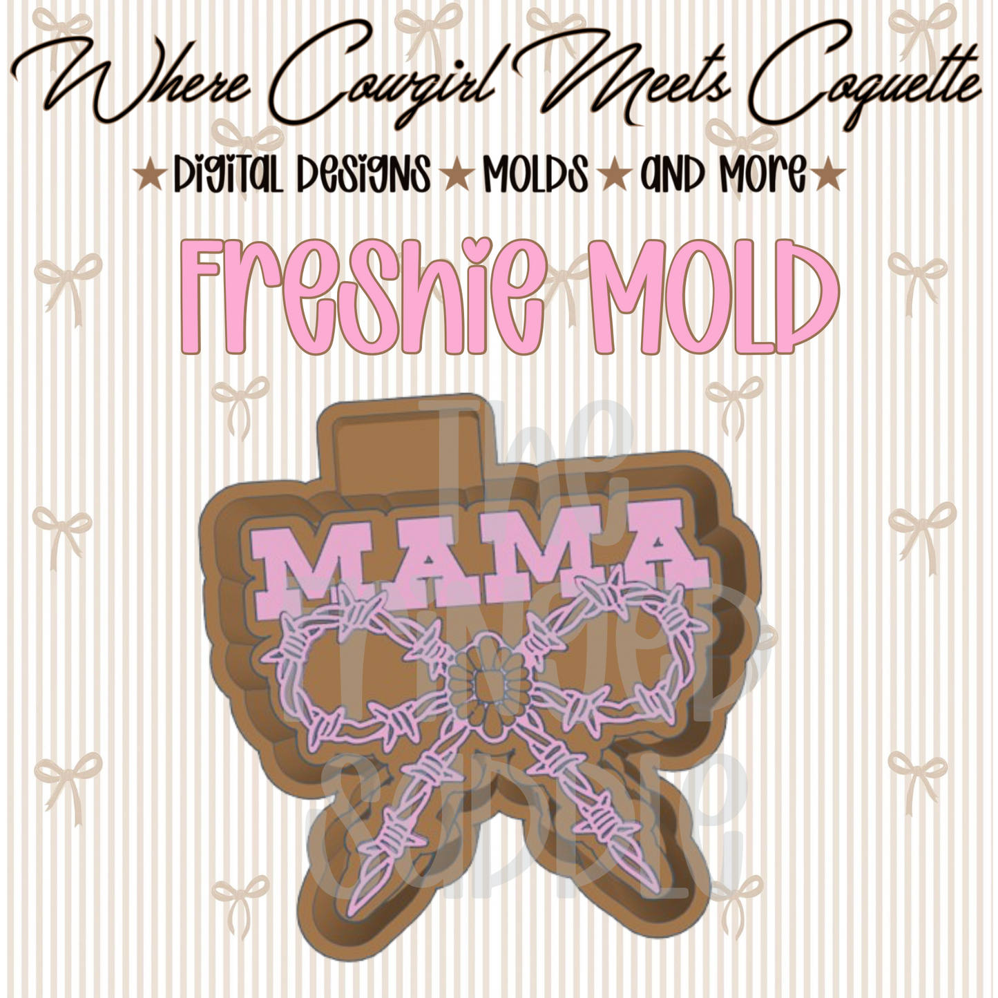 Mama turq barb wire bow mold