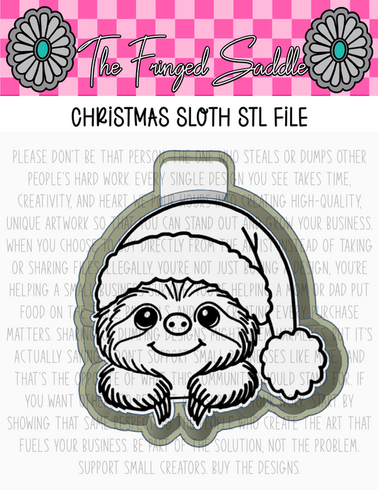 Christmas sloth STL