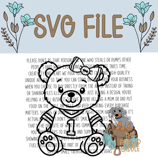 Sports Teddy svg