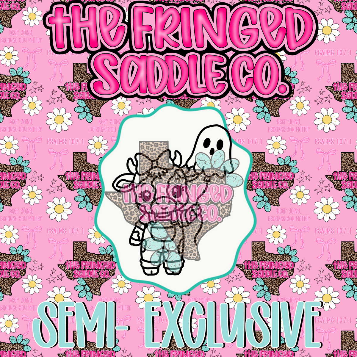 Cow w ghost balloon PNG & STL