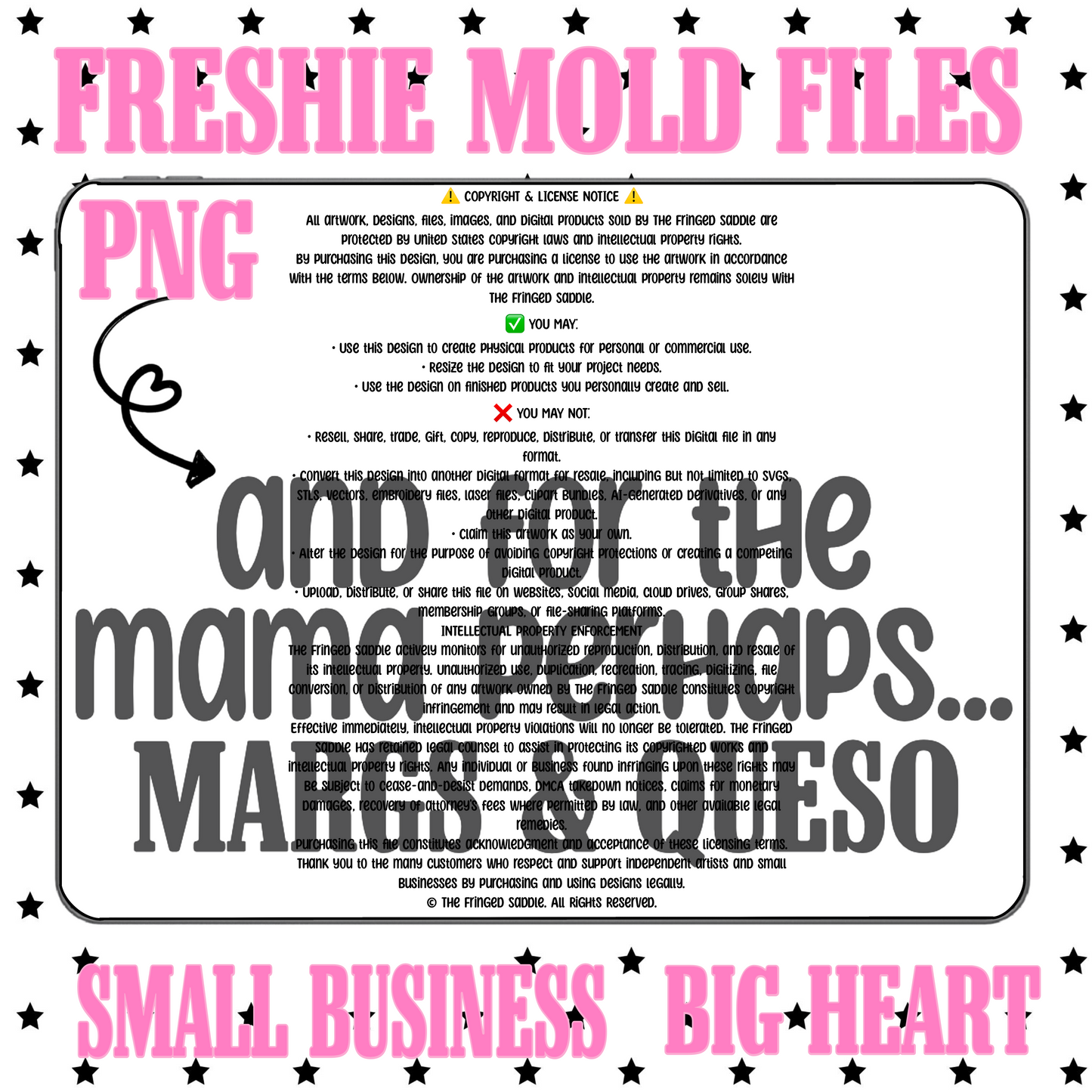 And perhaps for the mama margs & queso PNG